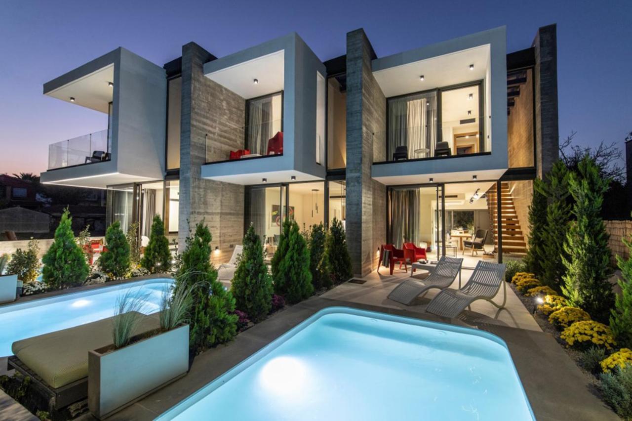 Ikies 3 Modern Eco-Friendly Private Seaview Signature Villas With A Pool Волос Екстер'єр фото